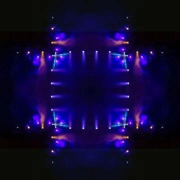 Abstract pattern, multi-colored kaleidoscope from photos light and smoke Stock Photos