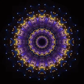 Abstract pattern, multi-colored kaleidoscope from photos lighting and spotlights Stock Photos