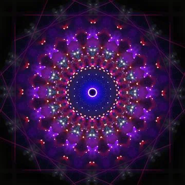 Abstract pattern, multi-colored kaleidoscope from photos lighting and spotlights Stock Photos