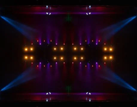 Abstract pattern, multi-colored kaleidoscope from photos light and smoke Stock Photos