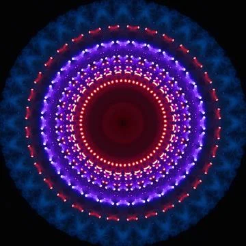 Abstract pattern, multi-colored kaleidoscope from photos lighting and spotlights Stock Photos