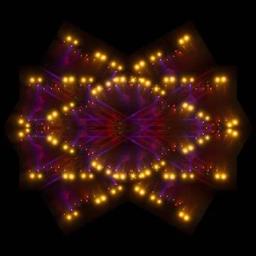 Abstract pattern, multi-colored kaleidoscope from photos lighting and spotlights Stock Photos