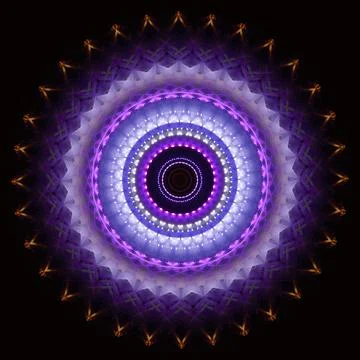 Abstract pattern, multi-colored kaleidoscope from photos lighting and spotlights Stock Photos