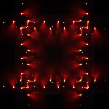 Abstract pattern, multi-colored kaleidoscope from photos light and smoke Stock Photos