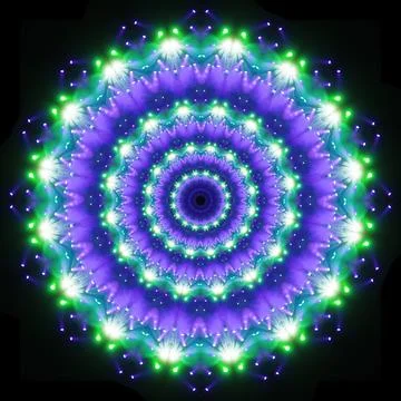 Abstract pattern, multi-colored kaleidoscope from photos lighting and spotlights Stock Photos