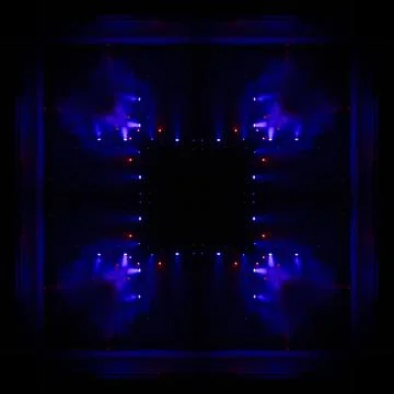 Abstract pattern, multi-colored kaleidoscope from photos lighting and spotlights Stock Photos