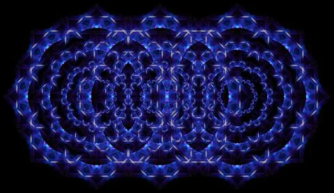 Abstract pattern, multi-colored kaleidoscope from photos lighting and spotlights Stock Photos