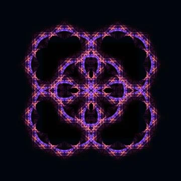 Abstract pattern, multi-colored kaleidoscope from photos lighting and spotlights Stock Photos
