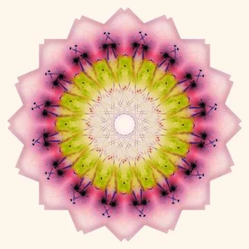 Abstract pattern, multi-colored kaleidoscope from photos light and smoke Stock Photos