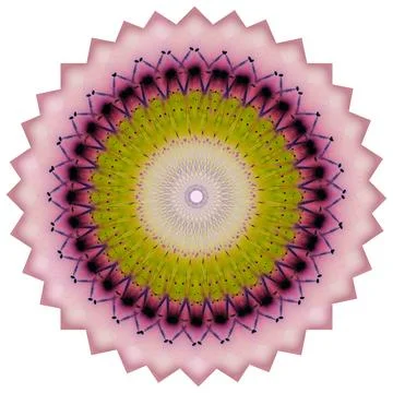 Abstract pattern, multi-colored kaleidoscope, lighting and spotlights Stock Photos