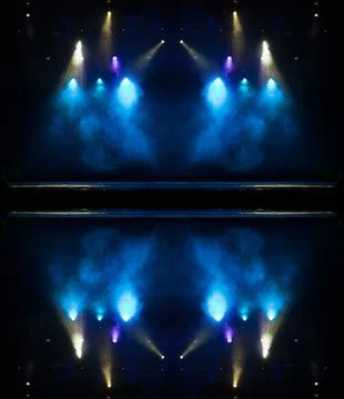 Abstract pattern, multi-colored kaleidoscope from photos lighting and spotlights Stock Photos