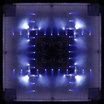 Abstract pattern, multi-colored kaleidoscope from photos light and smoke Photos