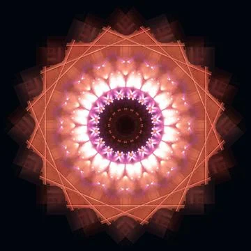 Abstract pattern, multi-colored kaleidoscope from photos lighting and spotlights Photos