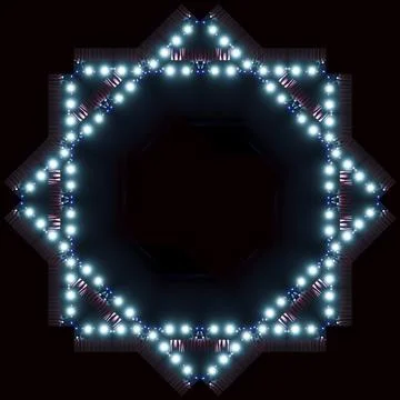 Abstract pattern, multi-colored kaleidoscope from photos light and smoke Stock Photos