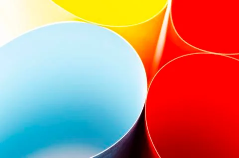 Abstract pattern of multicolored bright paper Stock Photos