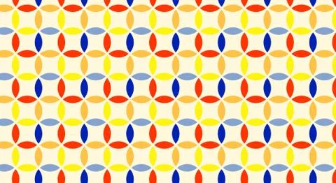 Abstract pattern of multicolored shapes Stock Illustration