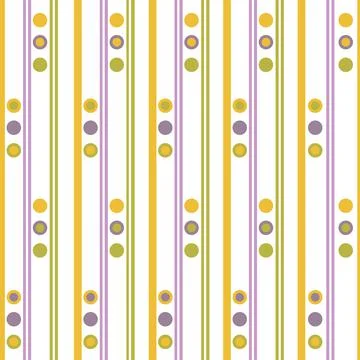 Abstract pattern multicolored square on striped background Stock Illustration