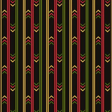 Abstract pattern multicolored square on striped background Stock Illustration