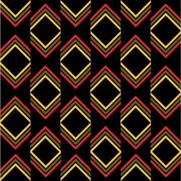 Abstract pattern multicolored square on striped background Stock Illustration