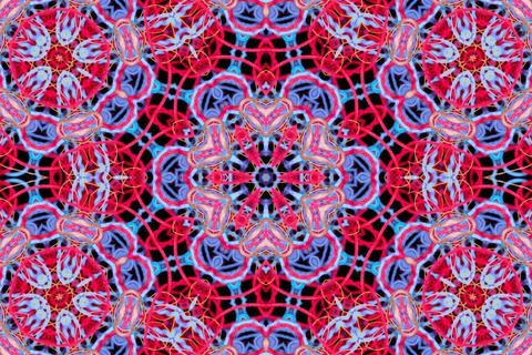 Abstract pattern of multicolored threads with 3D effect Stock Illustration
