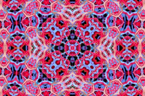 Abstract pattern from multicolored threads Stock Illustration