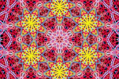 Abstract pattern of multicolored threads 스톡 일러스트