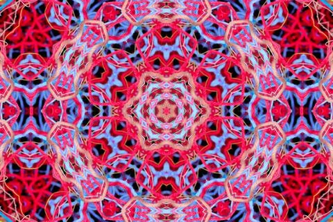 Abstract pattern from multicolored threads Illustrazione stock