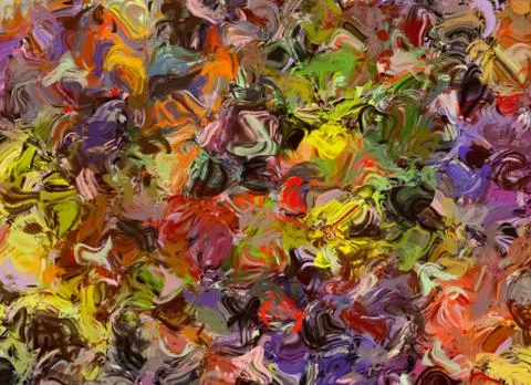 Abstract pattern from multicolored watercolor painted Stock Illustration