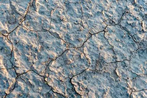 Abstract pattern from natural landscape of dry crack desert land Stock Photos