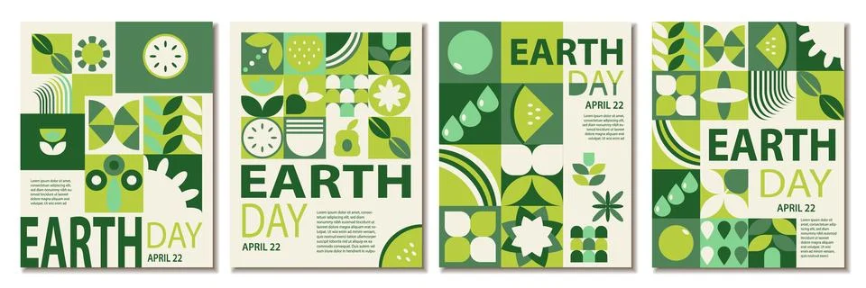 Abstract Pattern Nature Geometric Posters Stock Illustration