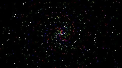 Abstract pattern with neon lights on a black background Stock Illustration