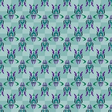 Abstract pattern in an old style. Stock Illustration