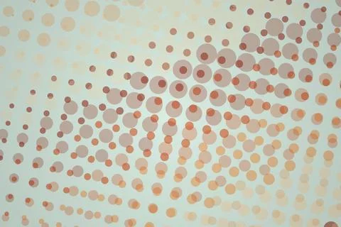 Abstract pattern of orange dots on light background Stock Illustration