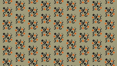 Abstract Pattern with Organic Shapes and Dots. Stock Footage 325388186