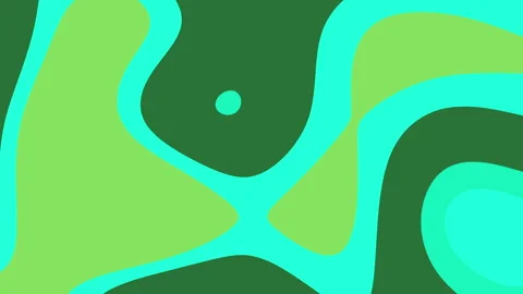 Abstract pattern with organic shapes in green and teal Stock Footage 321435648