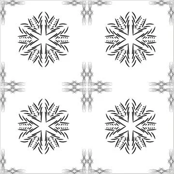 Abstract pattern in Oriental style. Design wall and floor tiles Illustrazione stock