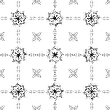 Abstract pattern in Oriental style. Design wall and floor tiles Stock Illustration