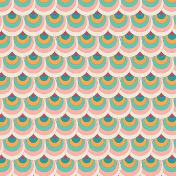 Abstract pattern, ornament, consists of multi-colored circles Illustrazione stock