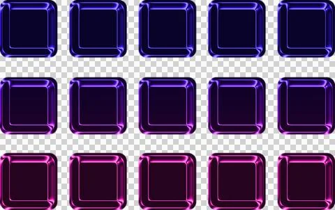 Abstract pattern with overlapping geometric shapes in purple and blue gradients Stock Illustration