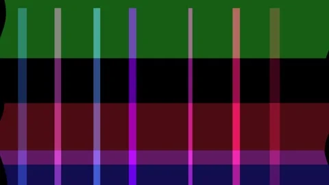 Abstract pattern of overlapping horizontal and vertical colored bands on a .. Stock Footage 335442356