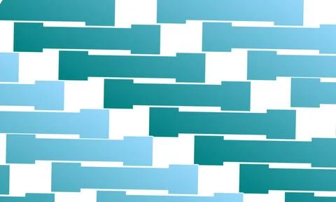 An abstract pattern of overlapping horizontal rectangular shapes in various Stock Illustration