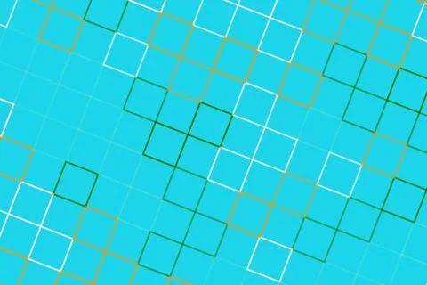 Abstract pattern of overlapping squares on blue background Stock Photos