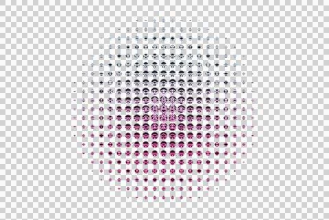 Abstract pattern with overlapping translucent circles in gradient colors from Stock Illustration