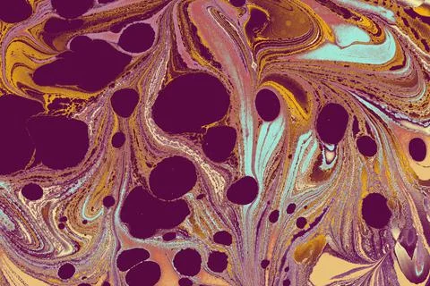 Abstract pattern with paints in the water Stock Illustration