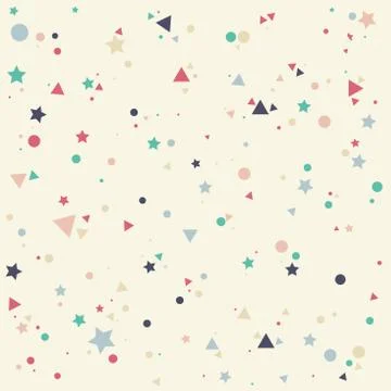 Abstract pattern with pastels colorful blue, gray, pink, orange  small circle Stock Illustration