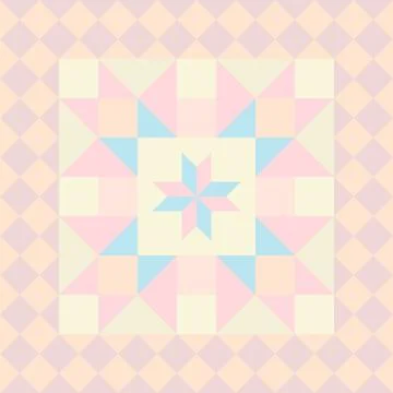 Abstract pattern in patchwork style. Seamless vector. 스톡 일러스트