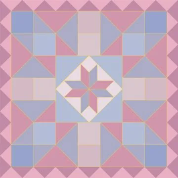 Abstract pattern in patchwork style. Seamless vector. Stockillustratie