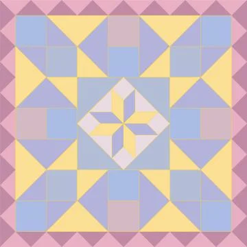 Abstract pattern in patchwork style. Seamless vector. イラスト素材