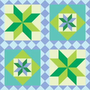 Abstract pattern in patchwork style. Seamless vector. Stockillustratie