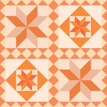 Abstract pattern in patchwork style. Seamless vector. Stock Illustration